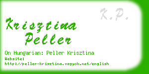 krisztina peller business card